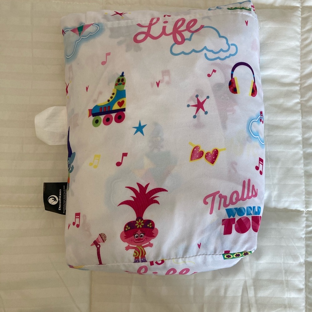 Trolls world tour sheet set for full size bed
